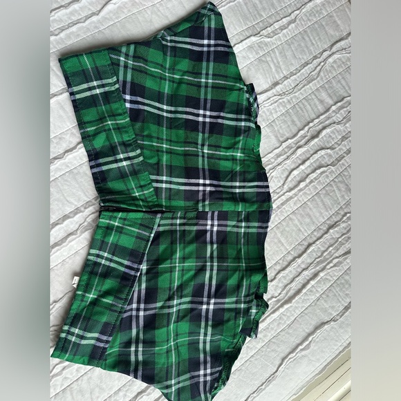 Micro skirt green plaid y2k - Picture 2 of 6